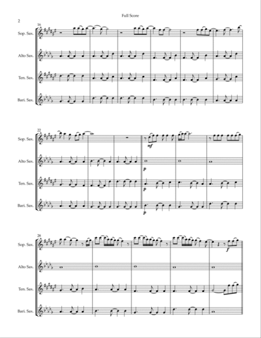 Photograph Photograph Woodwind Quartet scores gallery preview page 2
