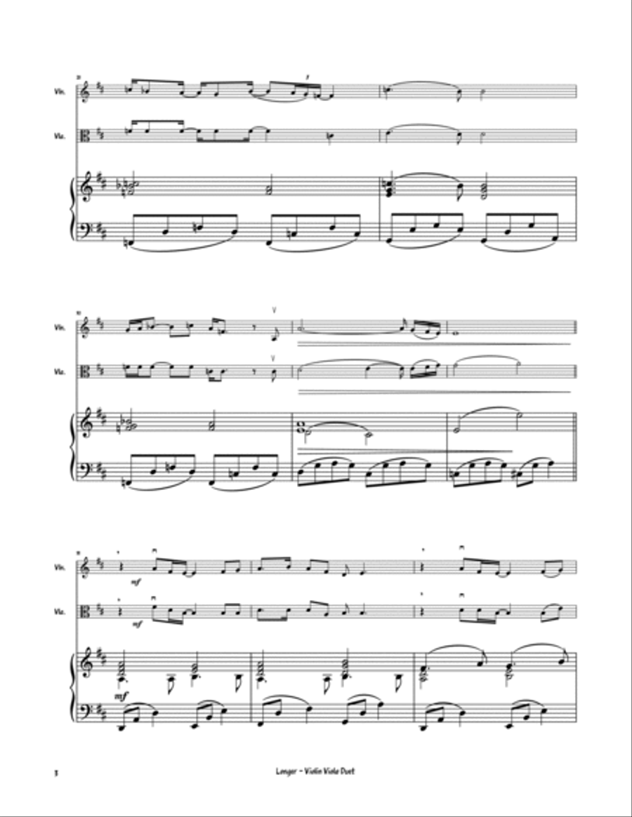 Longer String Duet scores gallery preview page 4