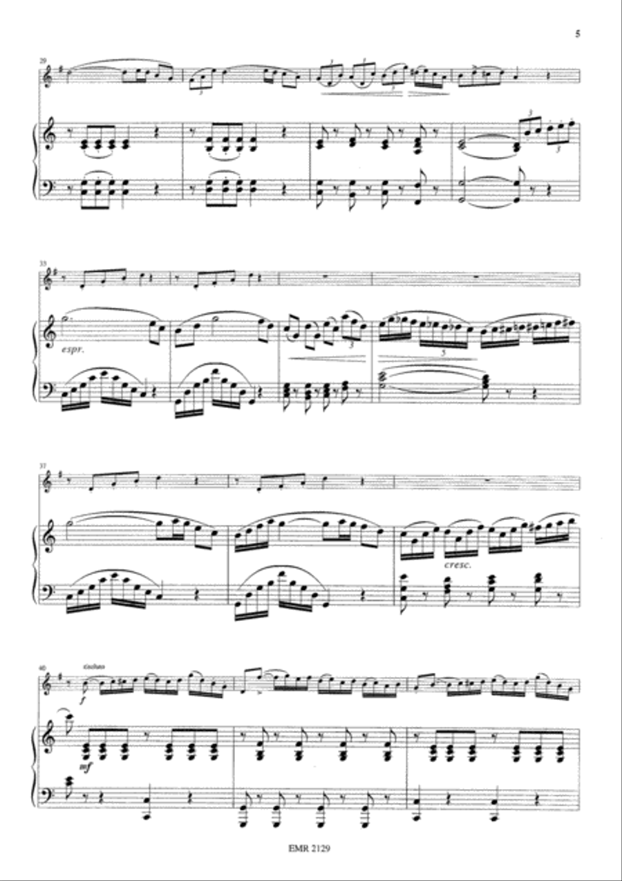 Sonate en la mineur Horn scores gallery preview page 6