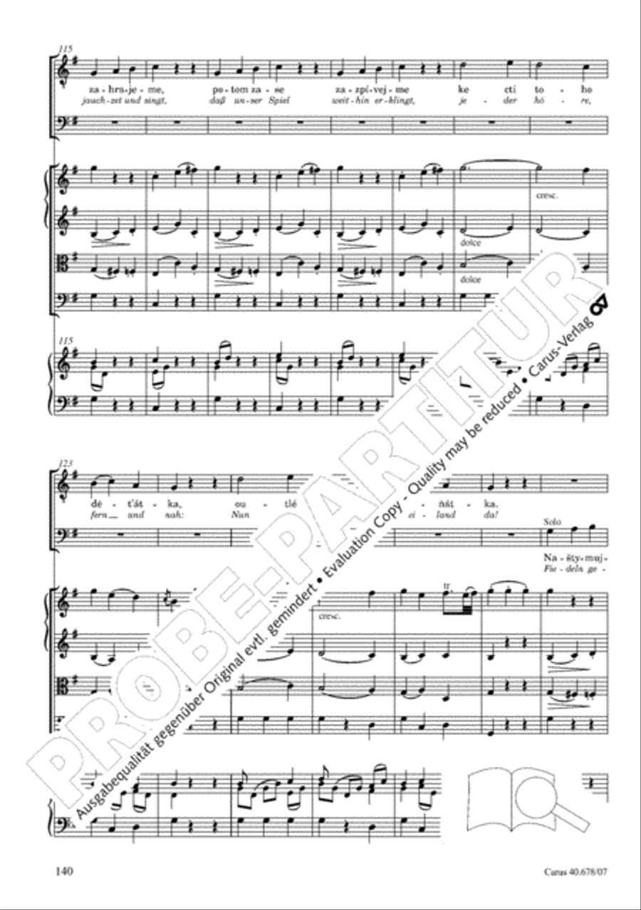 Missa pastoralis bohemica 4-Part scores gallery preview page 153