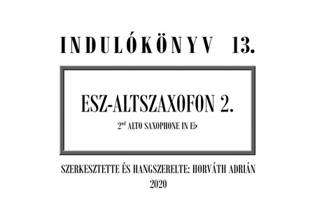 Indulókönyv 2020 - 13 Esz-altszaxofon 2