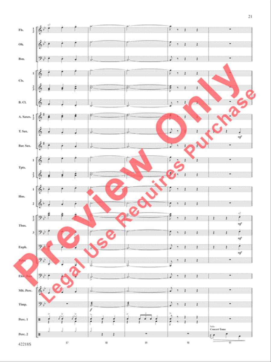 Tower of Power Greatest Hits Concert Band scores gallery preview page 22