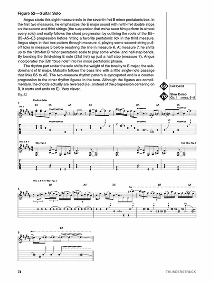 AC/DC – Guitar Signature Licks Electric Guitar scores gallery preview page 5