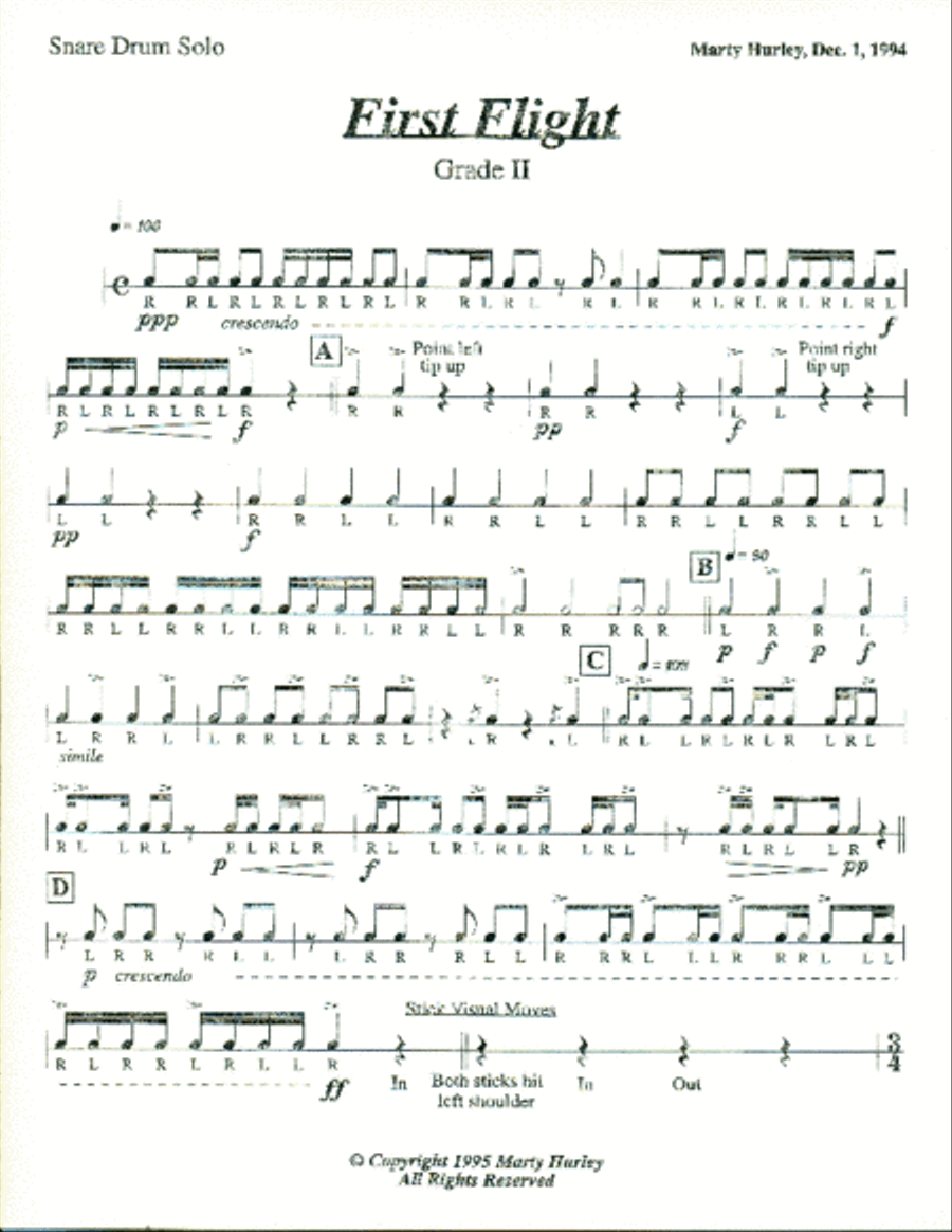 First Flight - Snare Drum Snare Drum scores gallery preview page 2