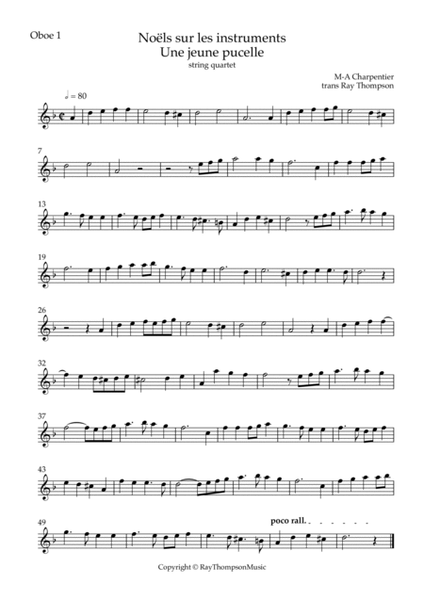 Charpentier: Noëls sur les instruments H534: Une jeune pucelle - double reed quartet image number null