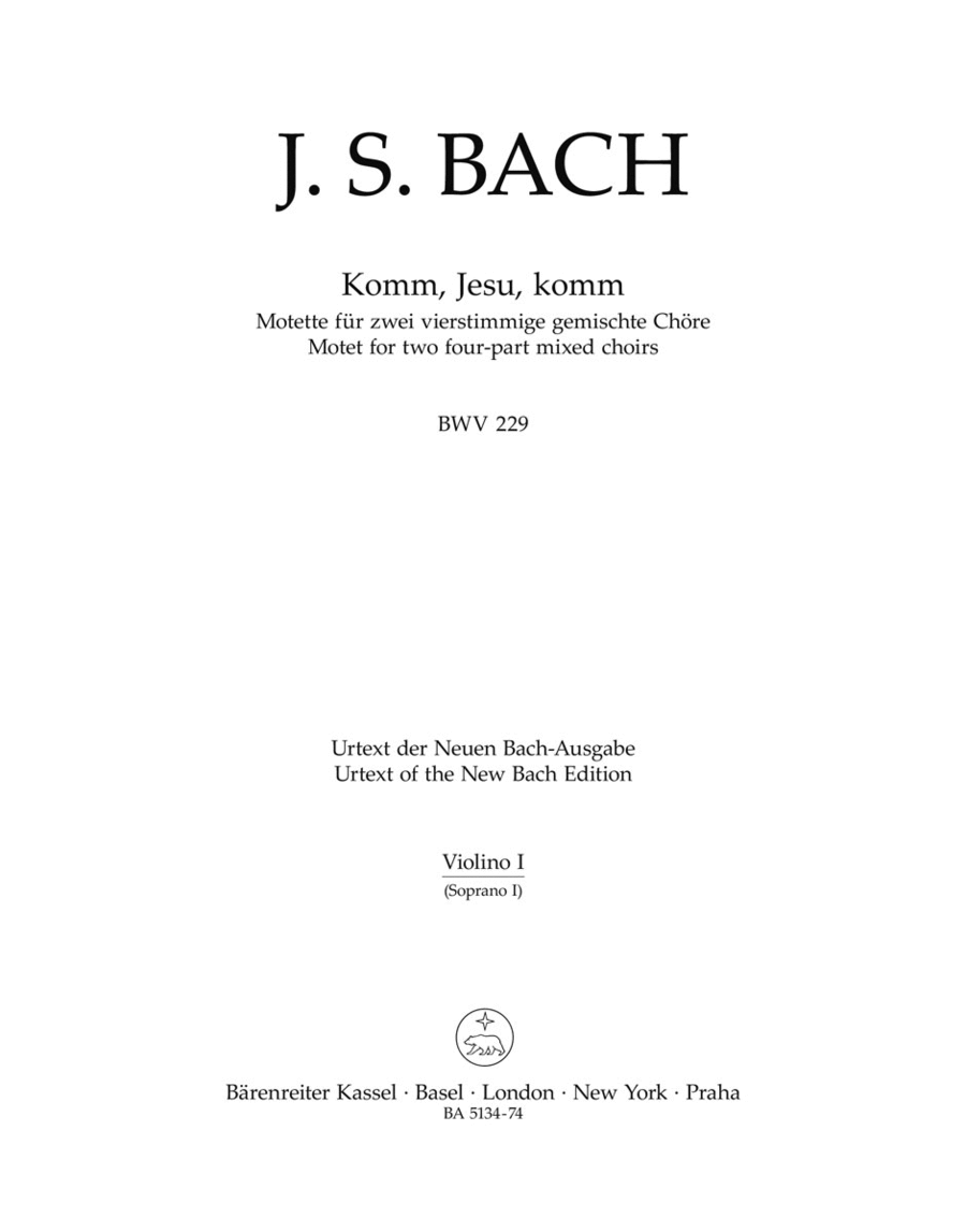 Komm, Jesu, komm, BWV 229