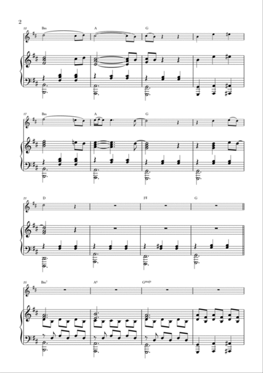 Je Te Laisserai Des Mots Violin Solo scores gallery preview page 2