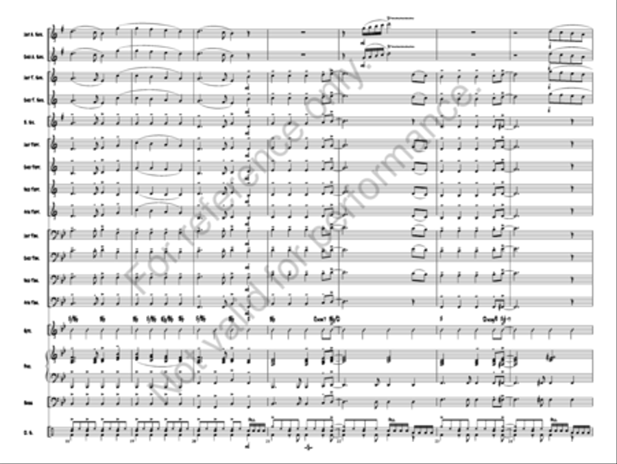 A Rockin' Merry Christmas Jazz Ensemble scores gallery preview page 5