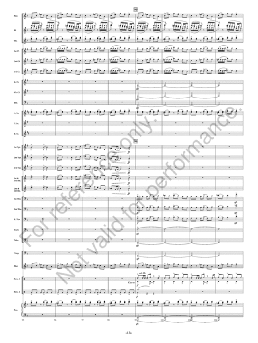 Summer Nights Concert Band scores gallery preview page 14