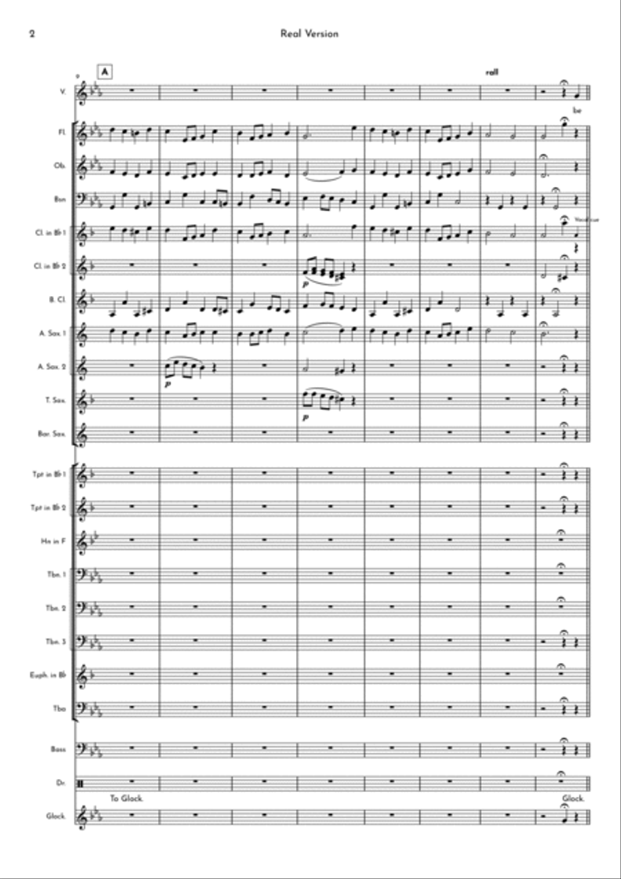 My Funny Valentine Concert Band scores gallery preview page 2