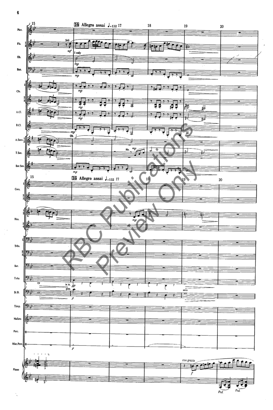 Concertante For Piano And Band Concert Band scores gallery preview page 7