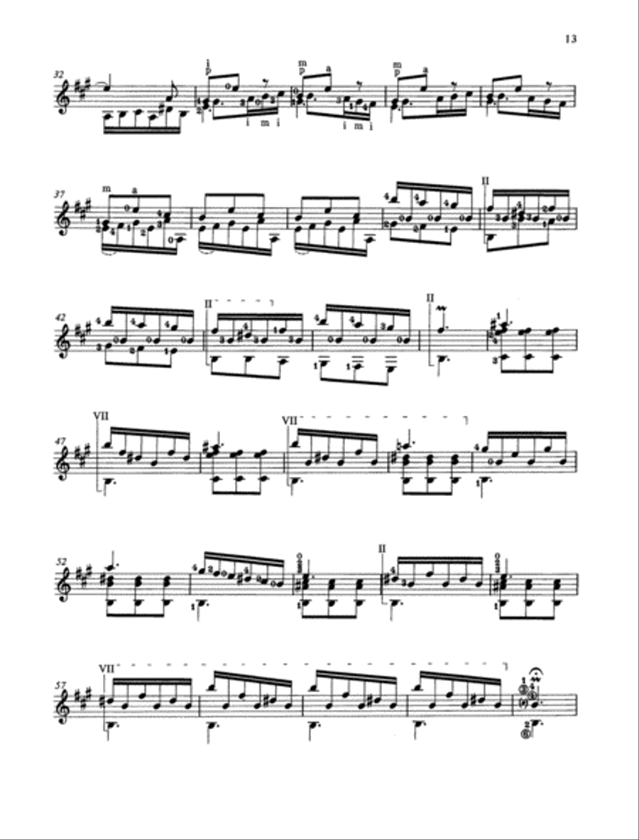 Sonata A-major Classical Guitar scores gallery preview page 2