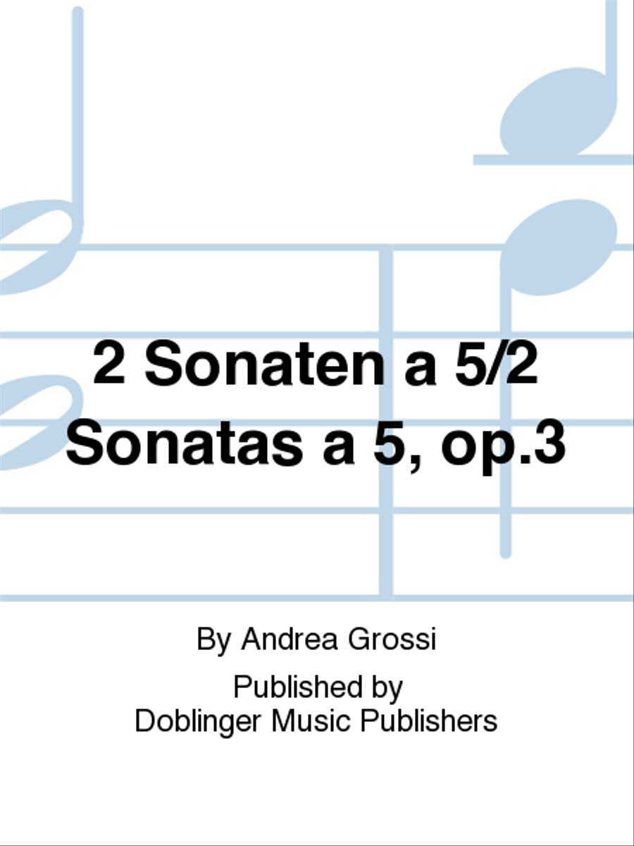 2 Sonaten a 5/2 Sonatas a 5, op.3 Trumpet scores gallery preview page 1