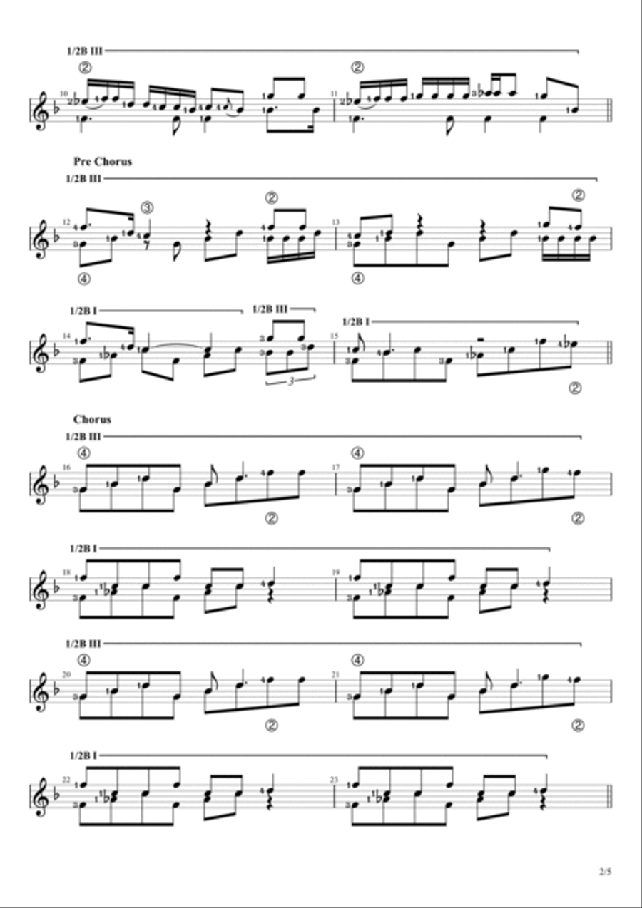 Tomboy Tomboy Guitar Solo scores gallery preview page 2