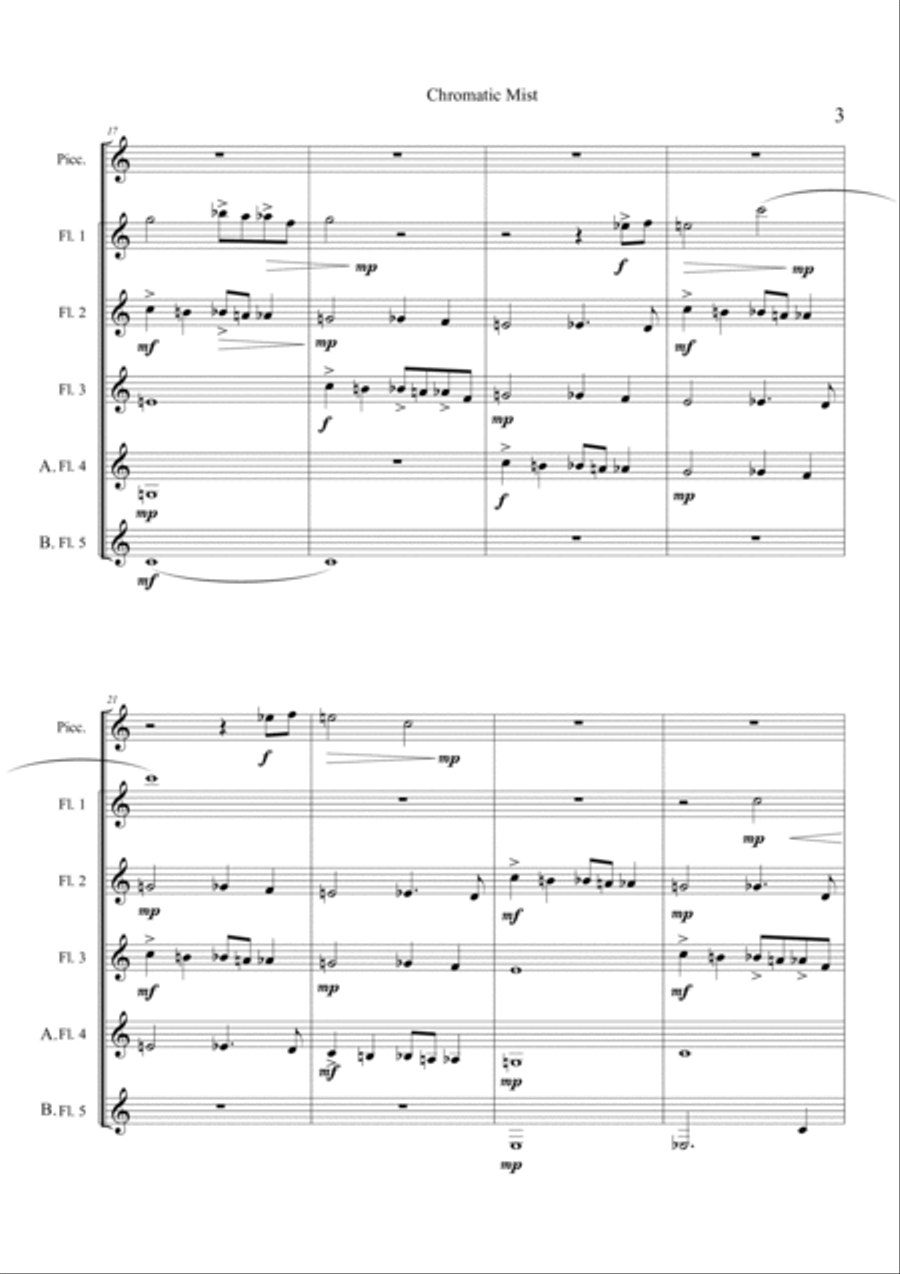 Chromatic Mist Small Ensemble scores gallery preview page 5