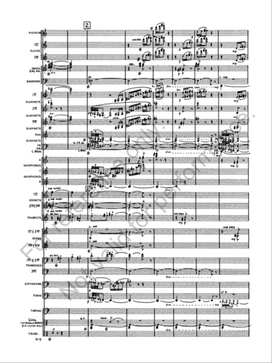Salome's Dance (Dance of the Seven Veils) Concert Band scores gallery preview page 6