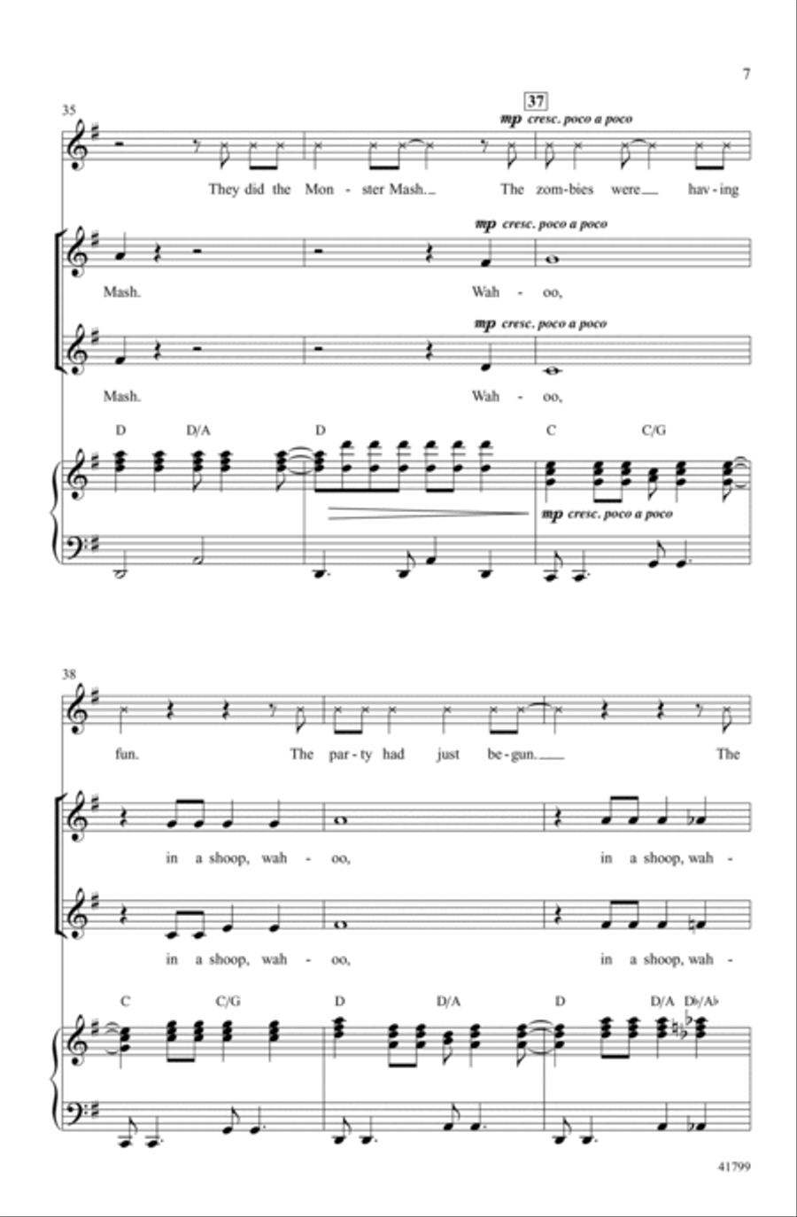 Monster Mash Choir scores gallery preview page 6