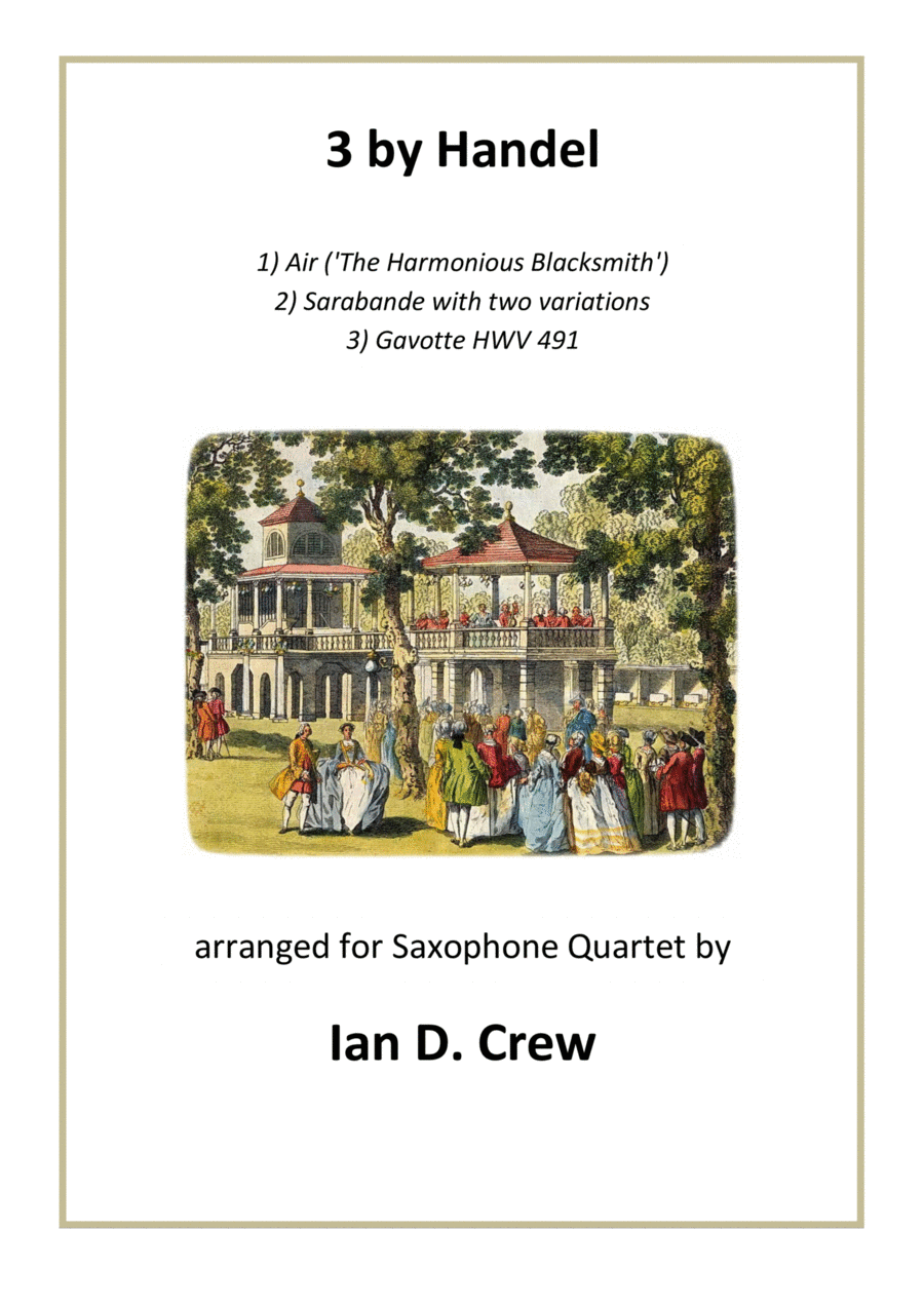 3 by Handel Woodwind Quartet scores gallery preview page 1