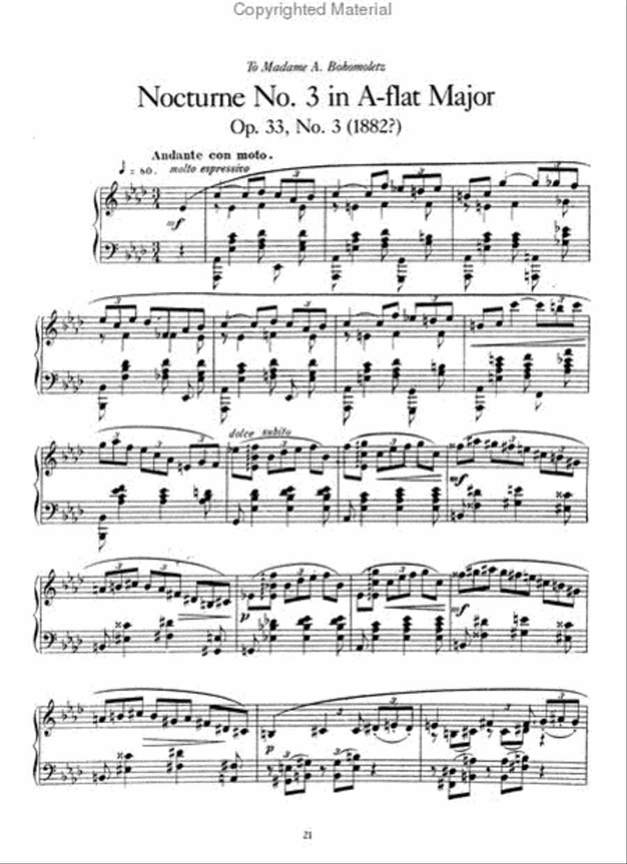 Nocturnes and Barcarolles for Solo Piano Piano Solo scores gallery preview page 3