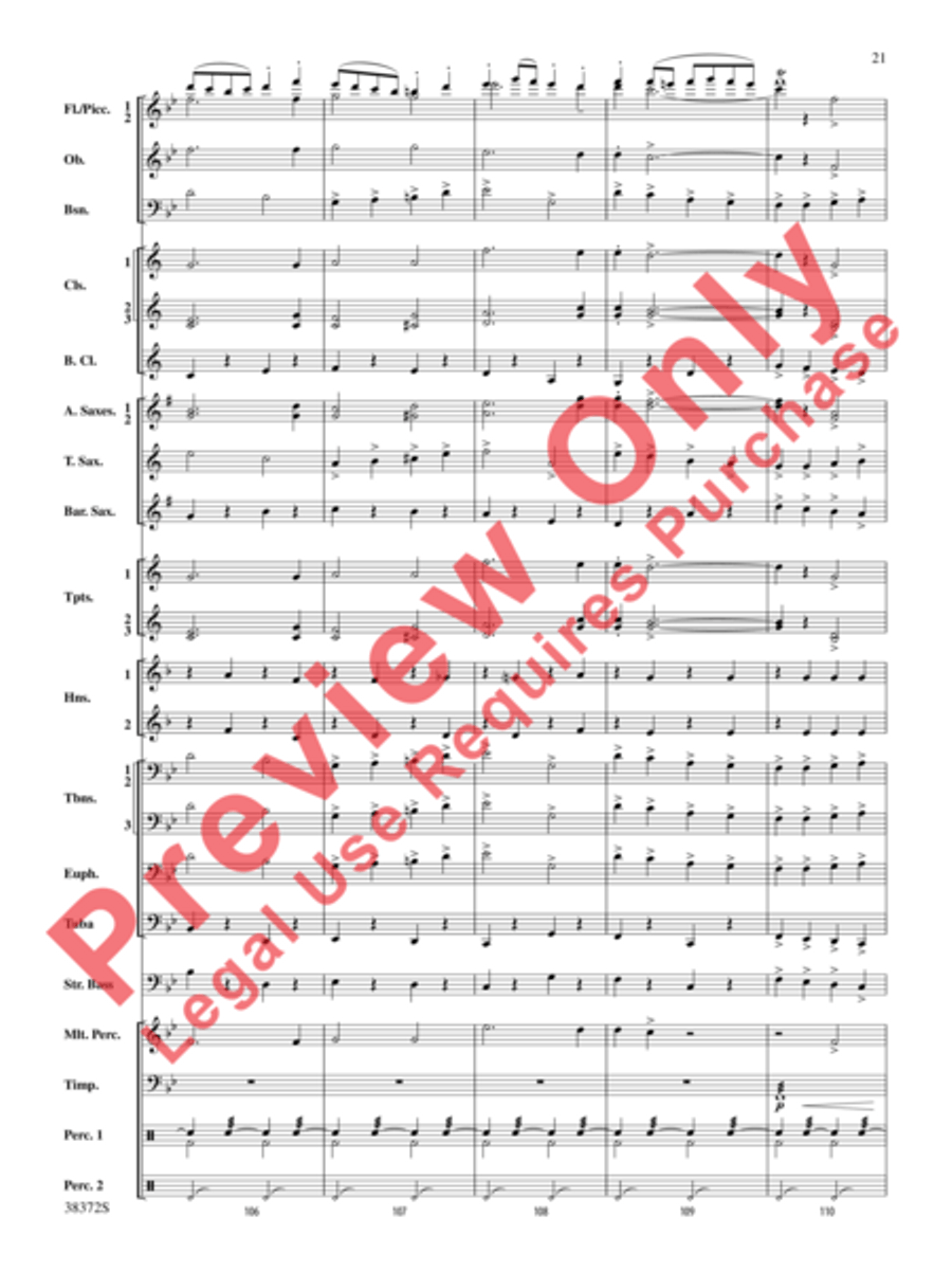 Con Brio Concert Band scores gallery preview page 22