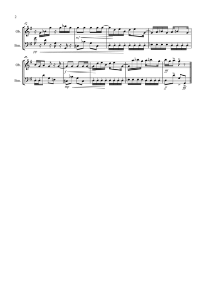Maple Leaf Rag for Oboe and Bassoon Duet image number null