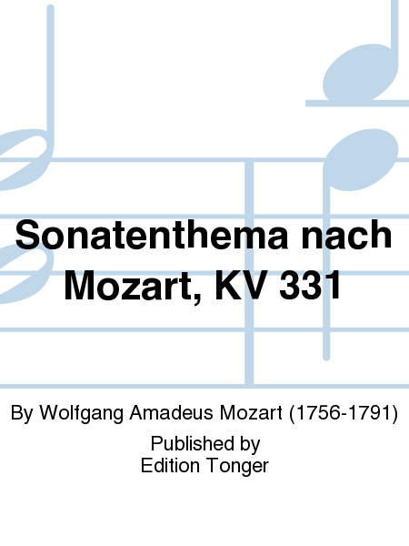 Sonatenthema nach Mozart, KV 331