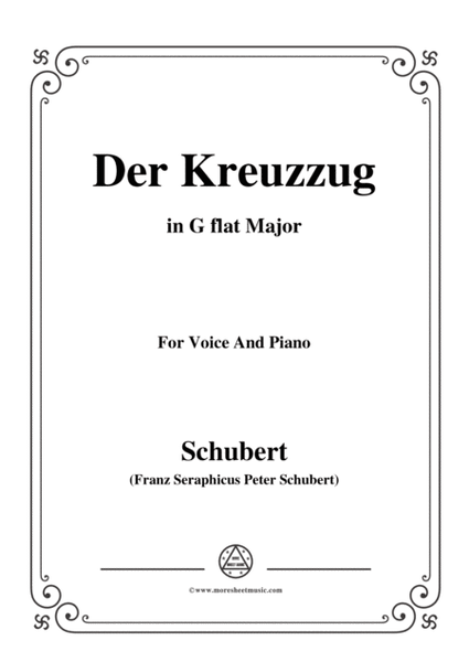 Schubert-Der Kreuzzug,in G flat Major,D.932,for Voice and Piano image number null