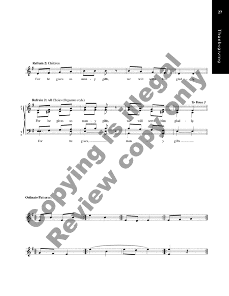 Singing Through the Church Year Children's Choir scores gallery preview page 27