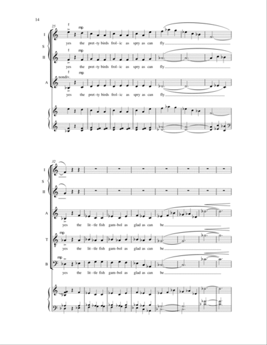 Spring Revels 4-Part scores gallery preview page 17
