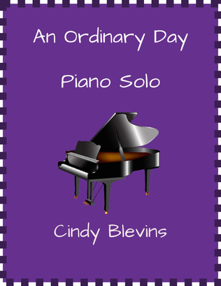 Book cover for An Ordinary Day, original piano solo