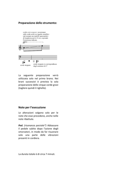 Umberto Pedraglio: 3 PEZZI (ES 1053) per Pianoforte