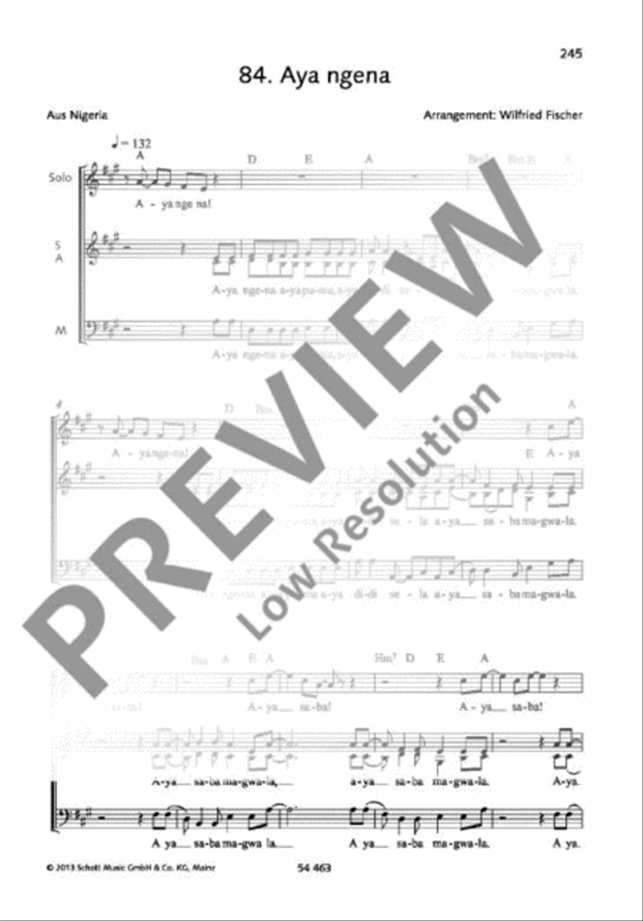 Aya ngena A Cappella scores gallery preview page 2