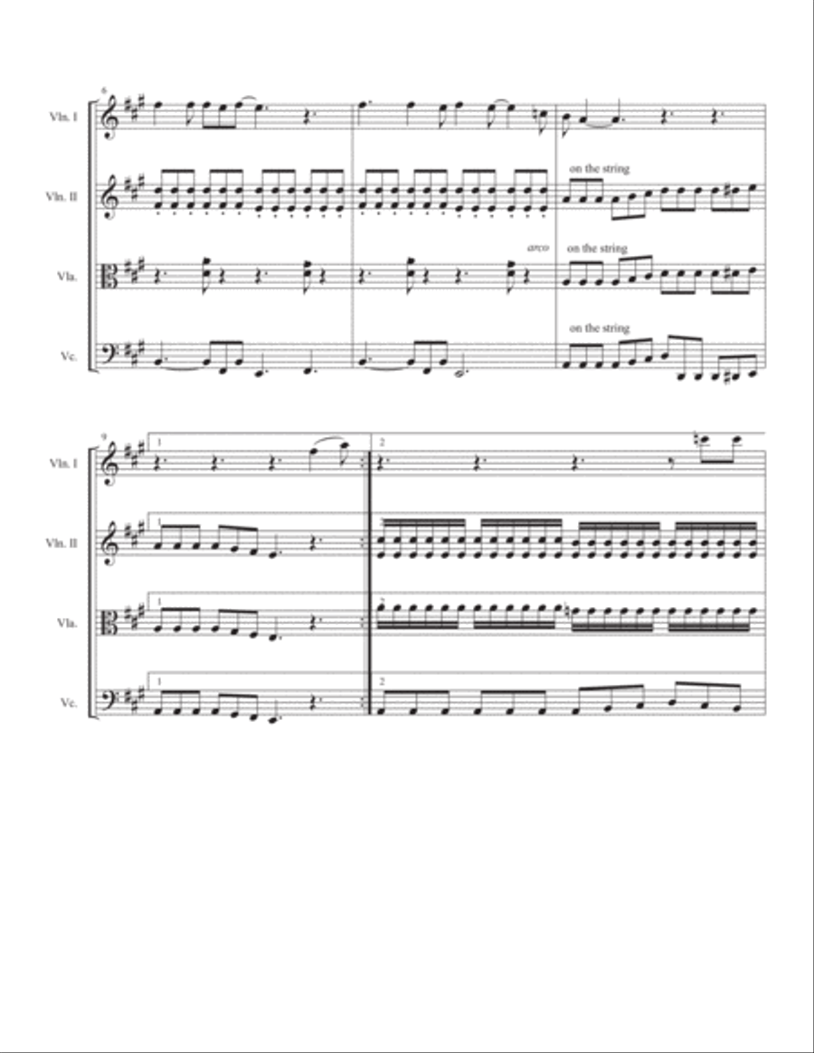 Oh! Darling String Quartet scores gallery preview page 2