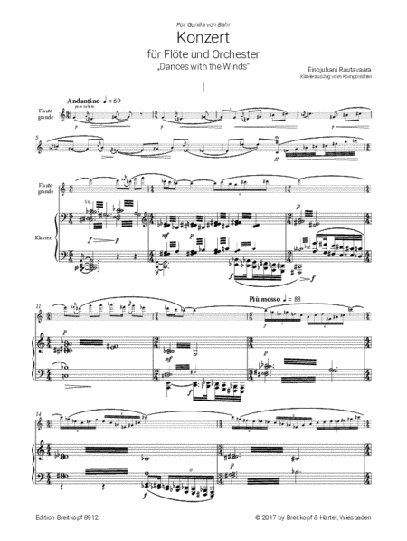 Flute Concerto "Dances with the Winds" (Op. 69)