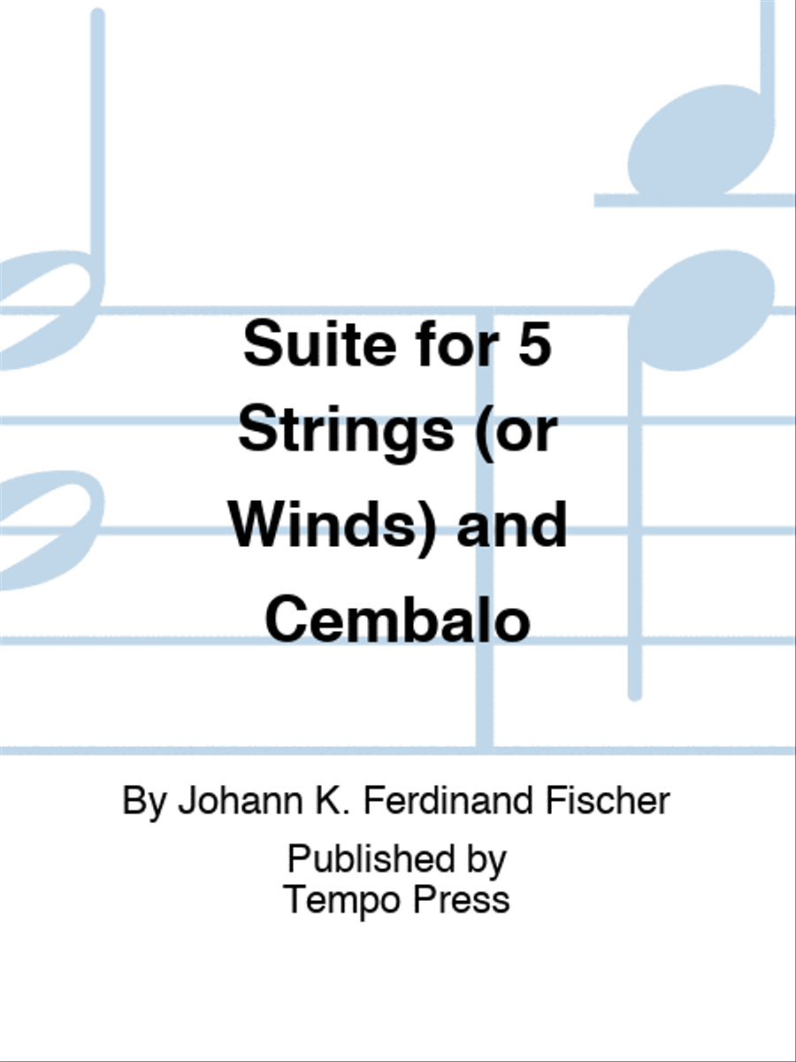Suite for 5 Strings (or Winds) and Cembalo Piano scores gallery preview page 1