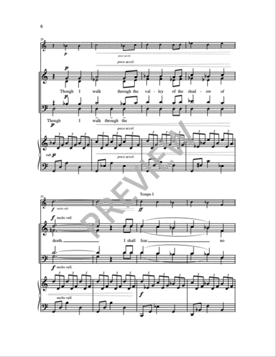 The Lord is My Shepherd The Lord is My Shepherd 4-Part scores gallery preview page 15