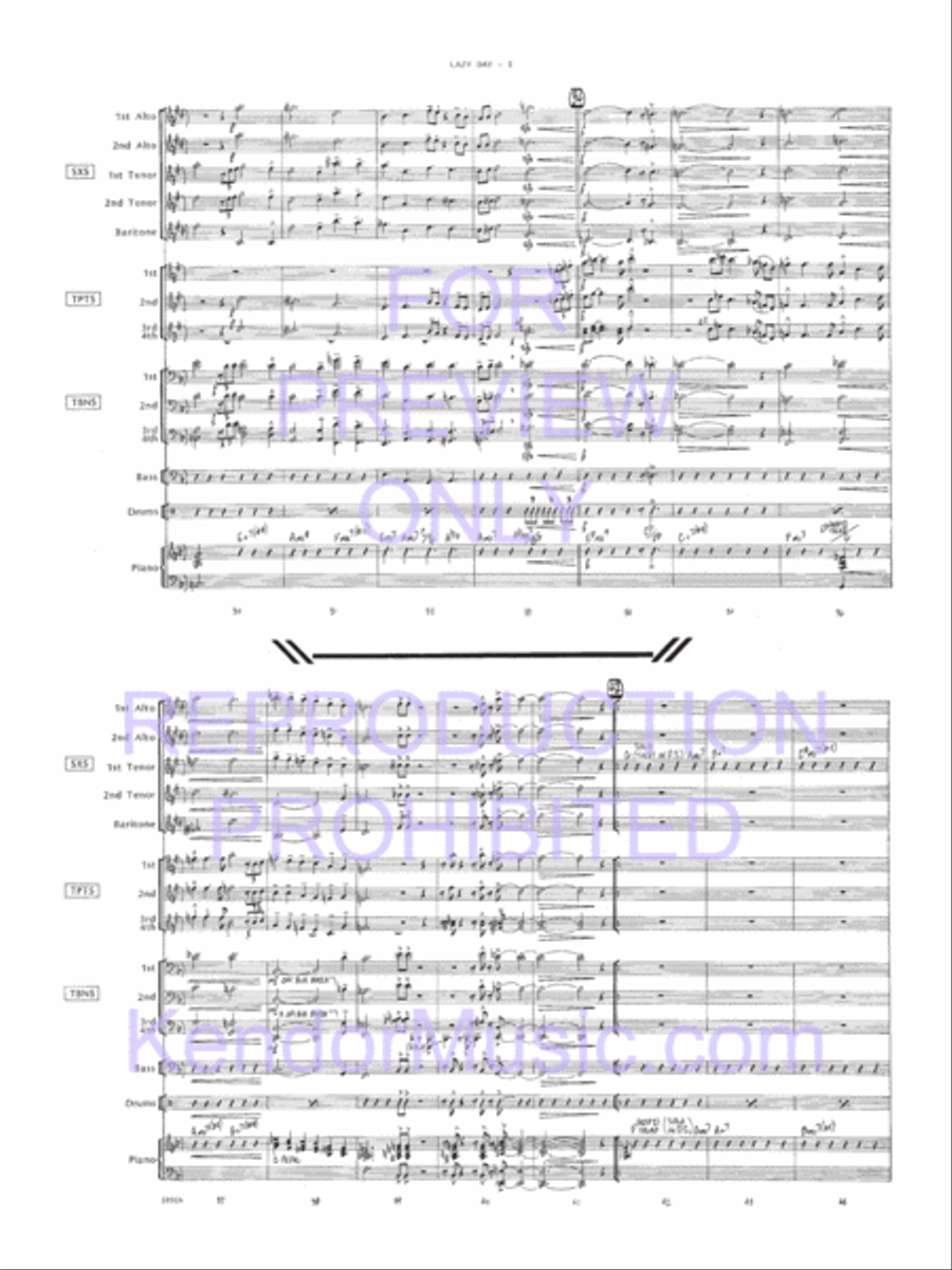 Lazy Day Jazz Ensemble scores gallery preview page 4