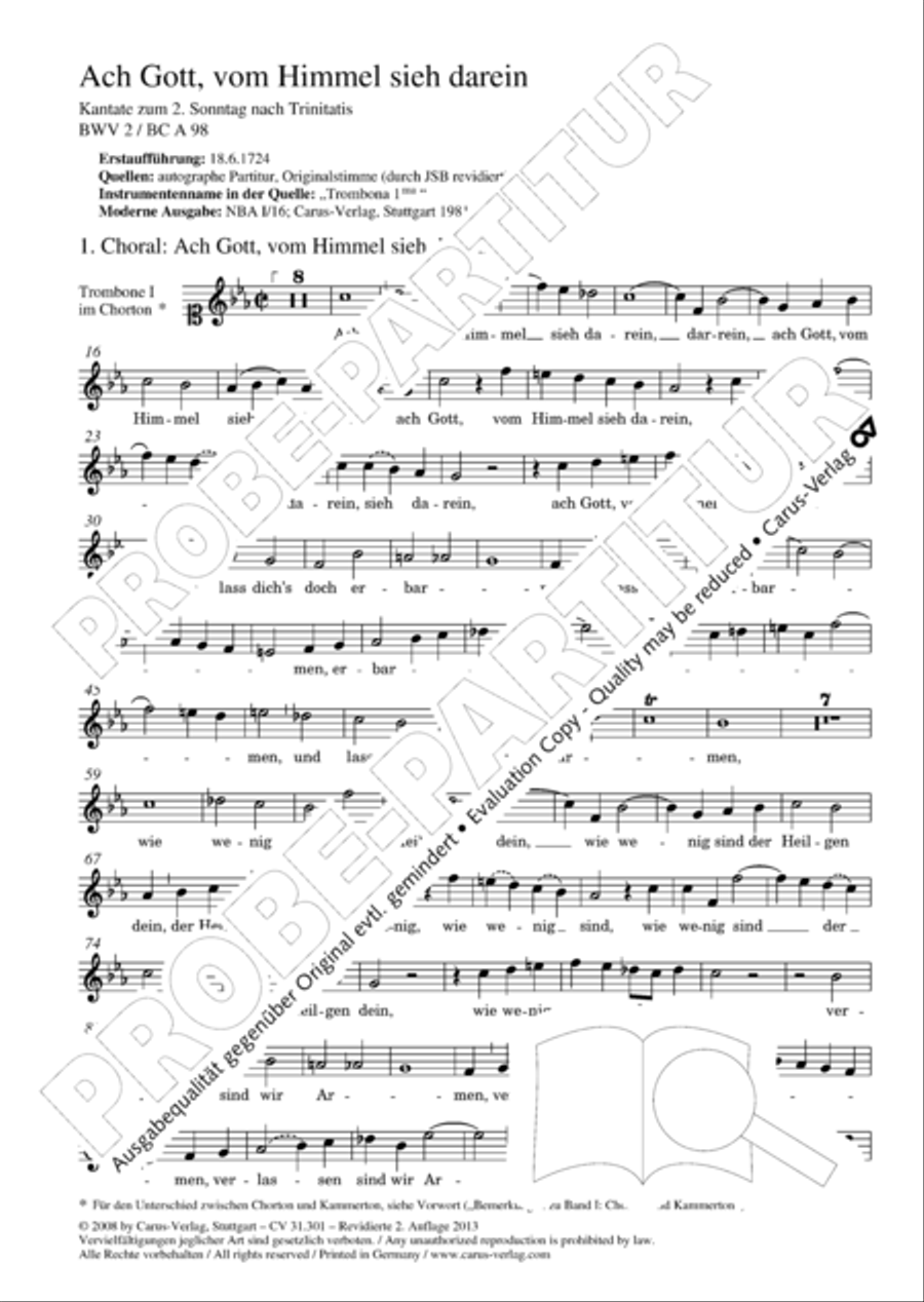 Bach for Brass 1: Cantatas I Voice scores gallery preview page 11