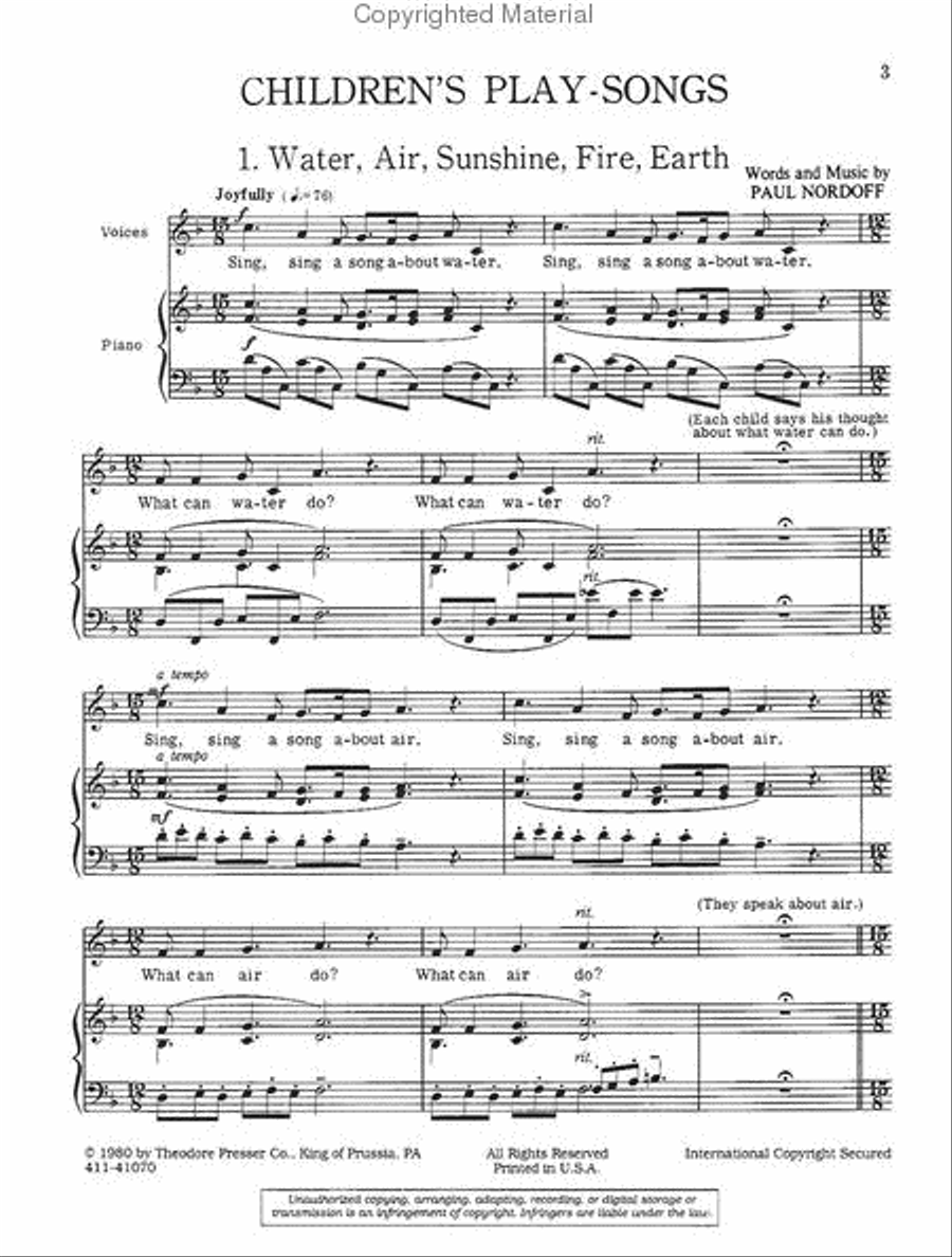 The Fifth Book Of Children's Play-Songs Chamber Music scores gallery preview page 2