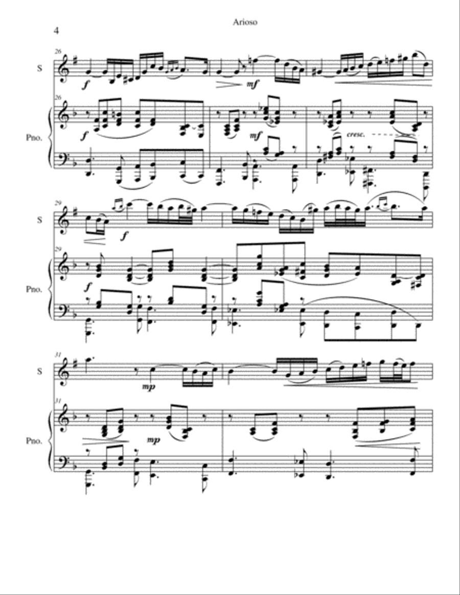 Arioso Bass Clarinet scores gallery preview page 4