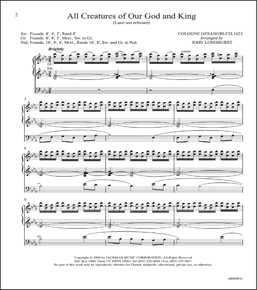 From the Tabernacle Vol. 2 Organ scores gallery preview page 2