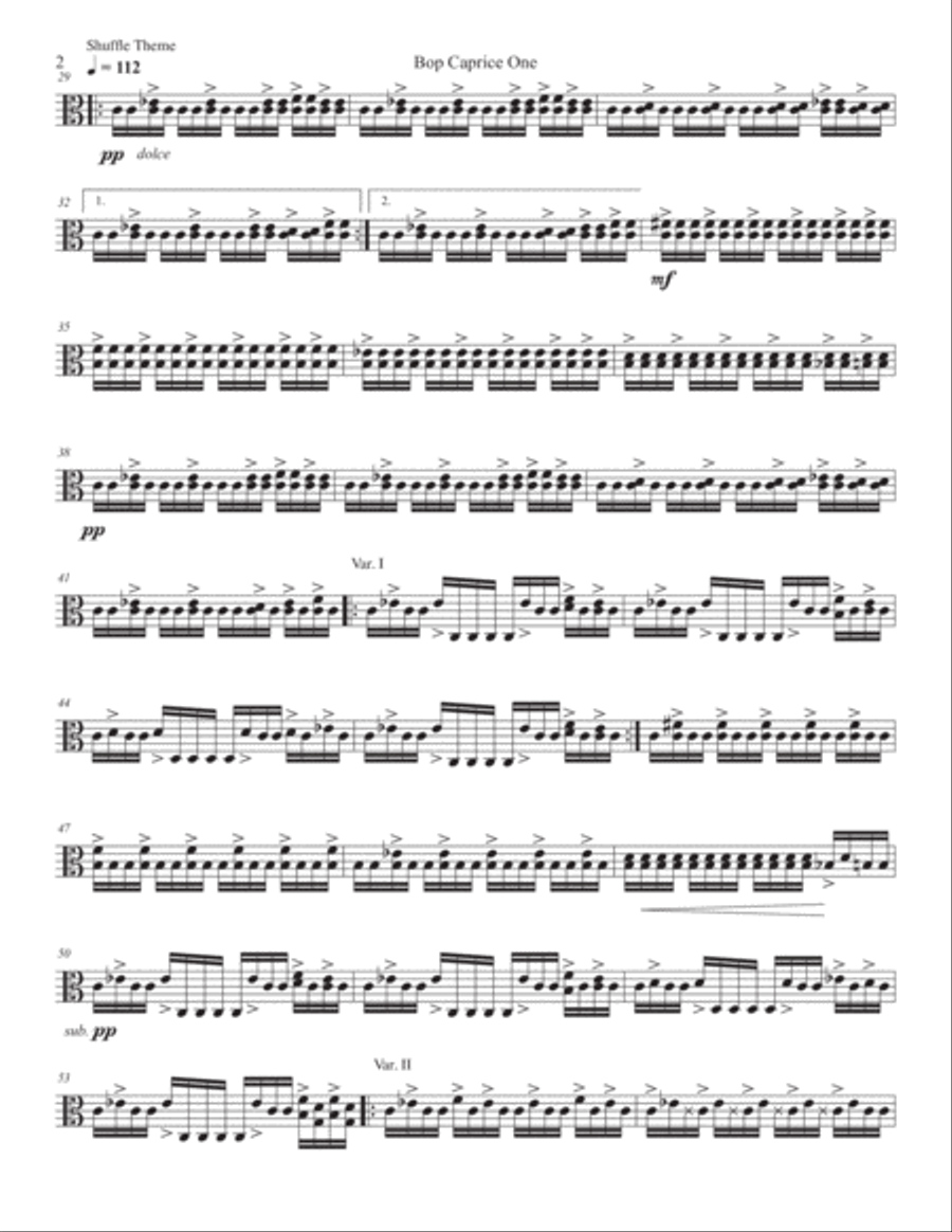 Bop Caprice One Viola Solo scores gallery preview page 2
