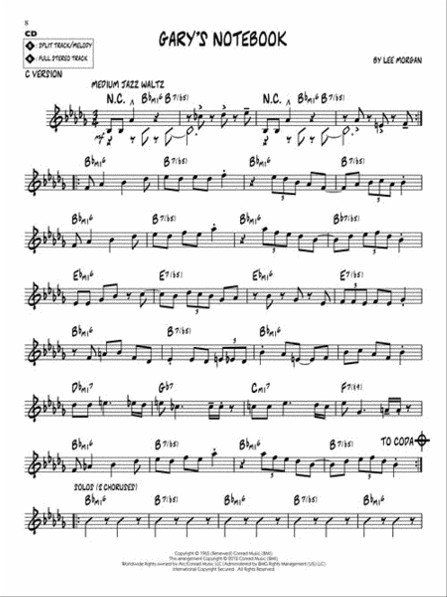 Lee Morgan Organ scores gallery preview page 6