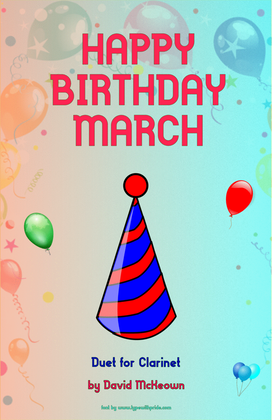 Book cover for Happy Birthday March, for Clarinet Duet
