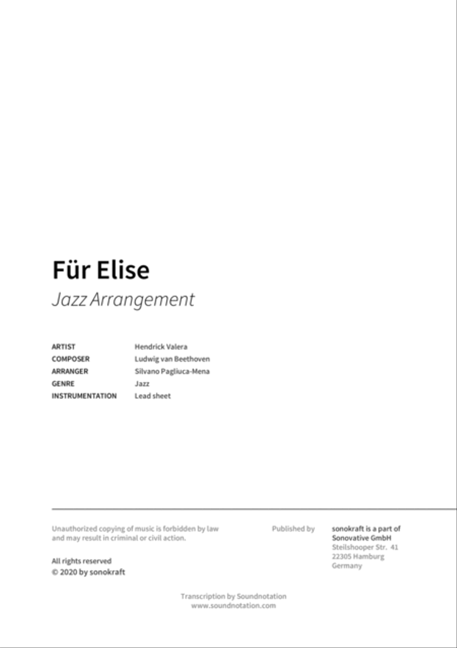 Fur Elise Voice scores gallery preview page 2