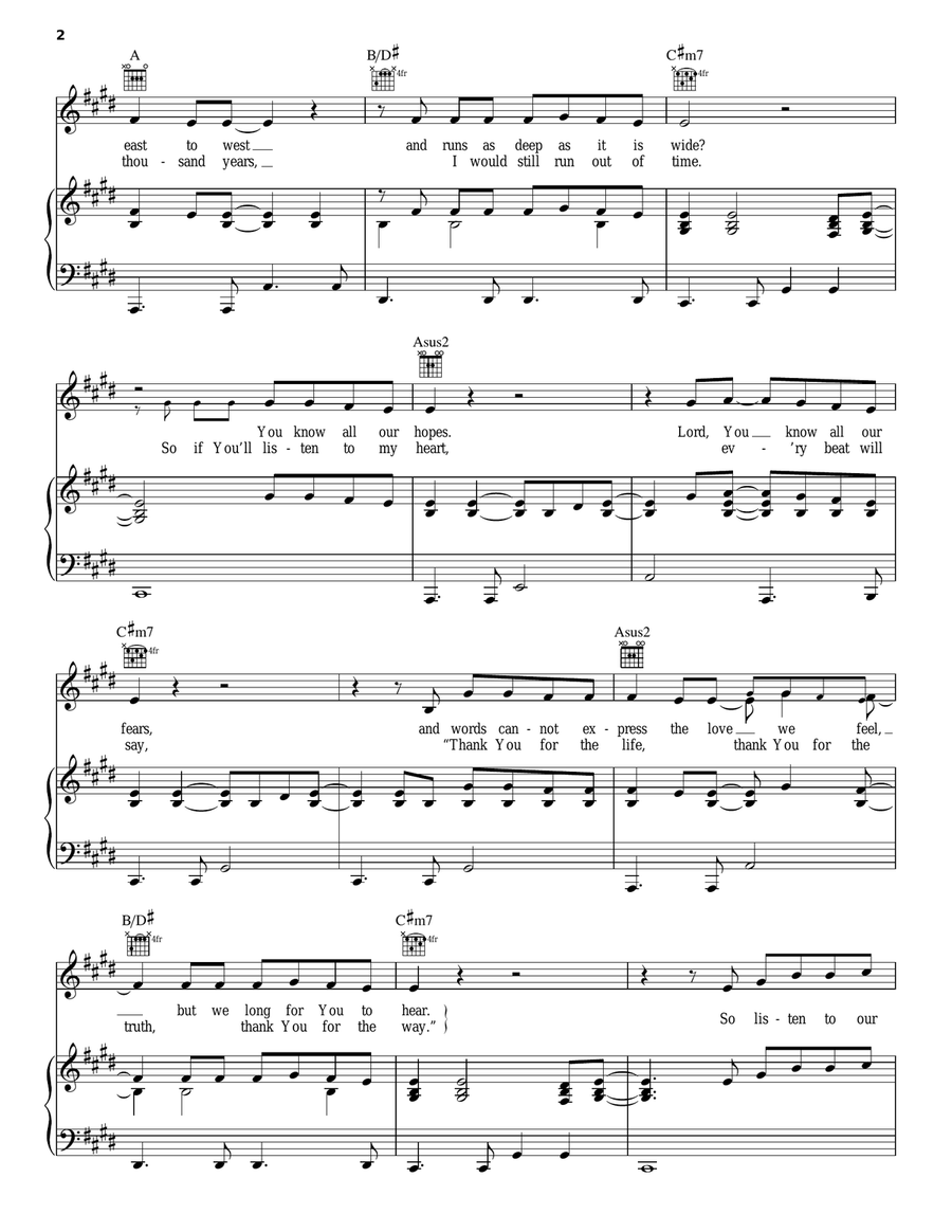 Listen To Our Hearts Acoustic Guitar scores gallery preview page 2