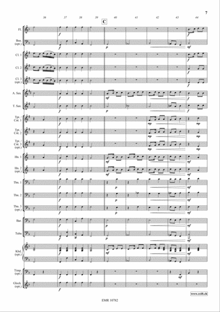 St. Anthony Choral St. Anthony Choral Concert Band scores gallery preview page 8