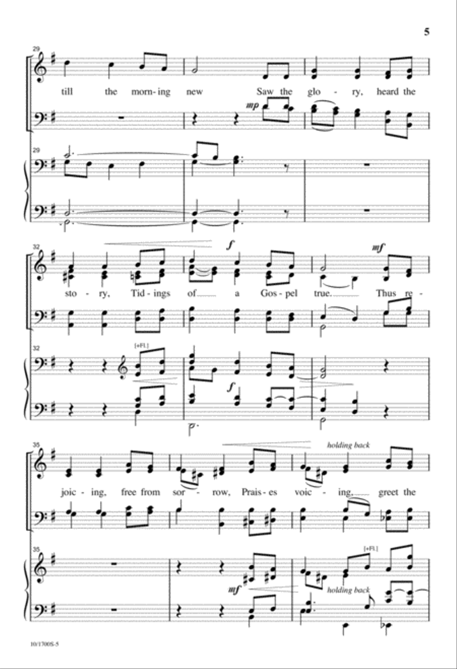 Infant Holy, Infant Lowly 4-Part scores gallery preview page 5