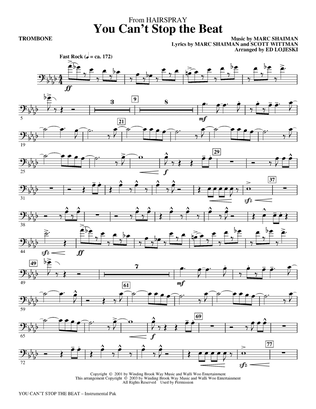 You Can't Stop The Beat (from Hairspray) (arr. Ed Lojeski) - Trombone