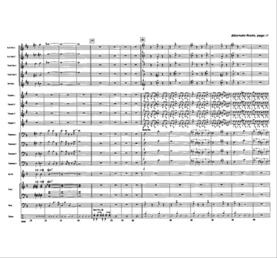 Alternate Route Jazz Ensemble scores gallery preview page 17